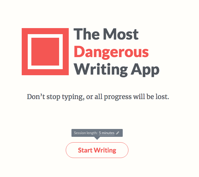 Редактор The Most Dangerous Writing App
