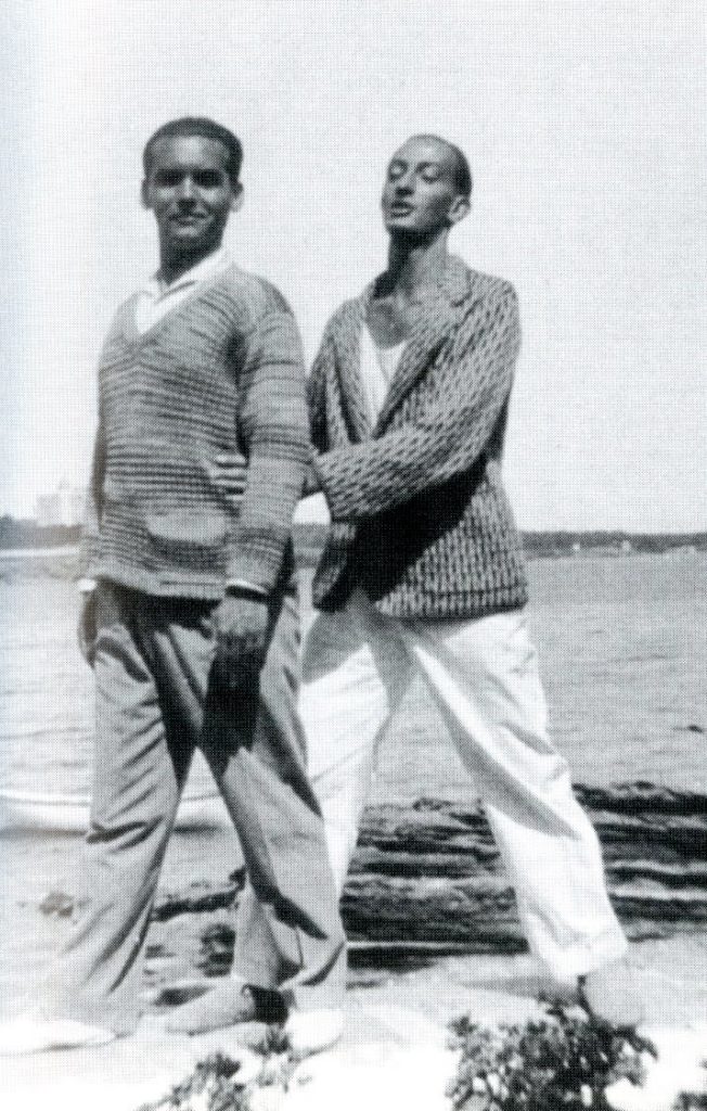 Федеріко Гарсія Лорка та Сальвадор Далі на пляжі, 1927