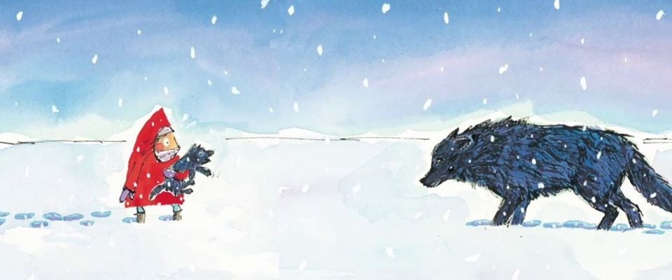 Вовк у снігу