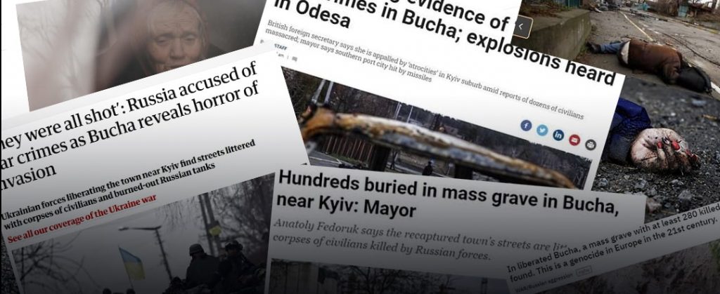 «Сцени відчаю та смерті» – світові ЗМІ про злочини росіян у Бучі