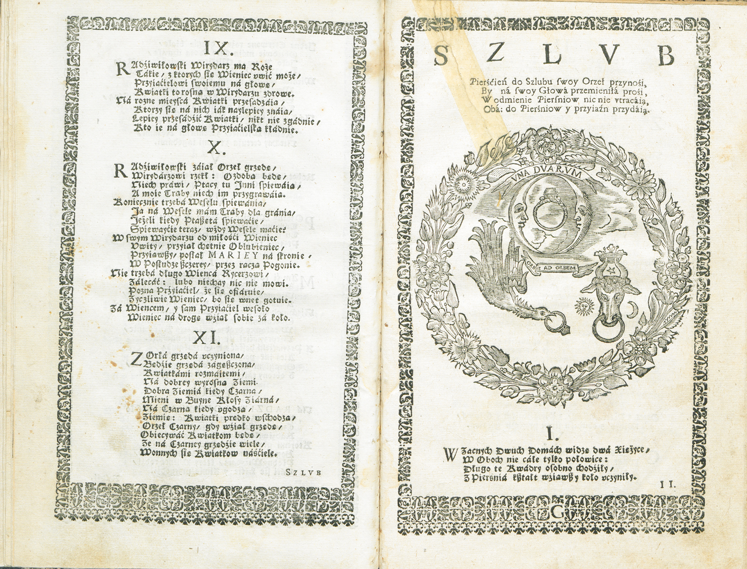 Панегірик Теодозія Баєвського «Choreae bini solis et lunac», 1645. Гравер Ілля
