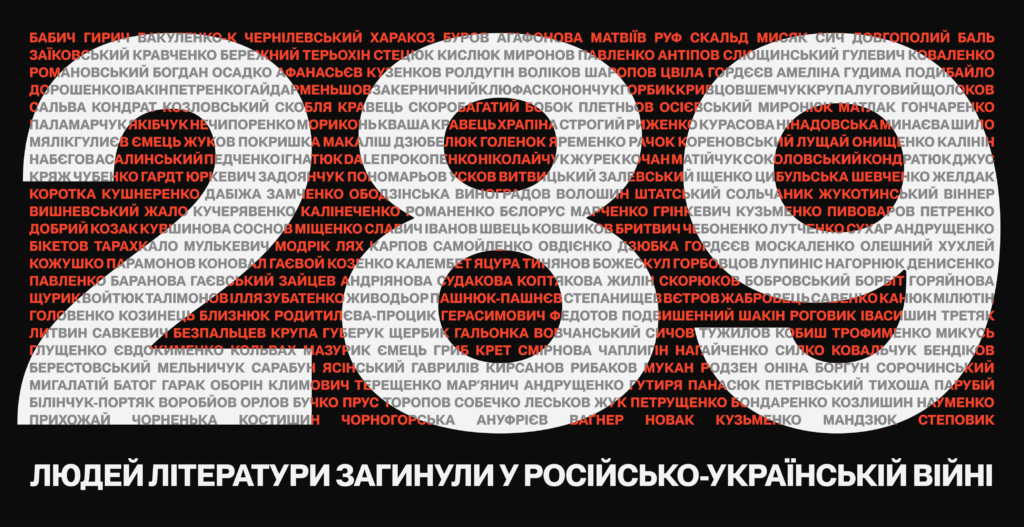 Проєкт «Недописані»: у ході війни росія вбила 289 людей літератури