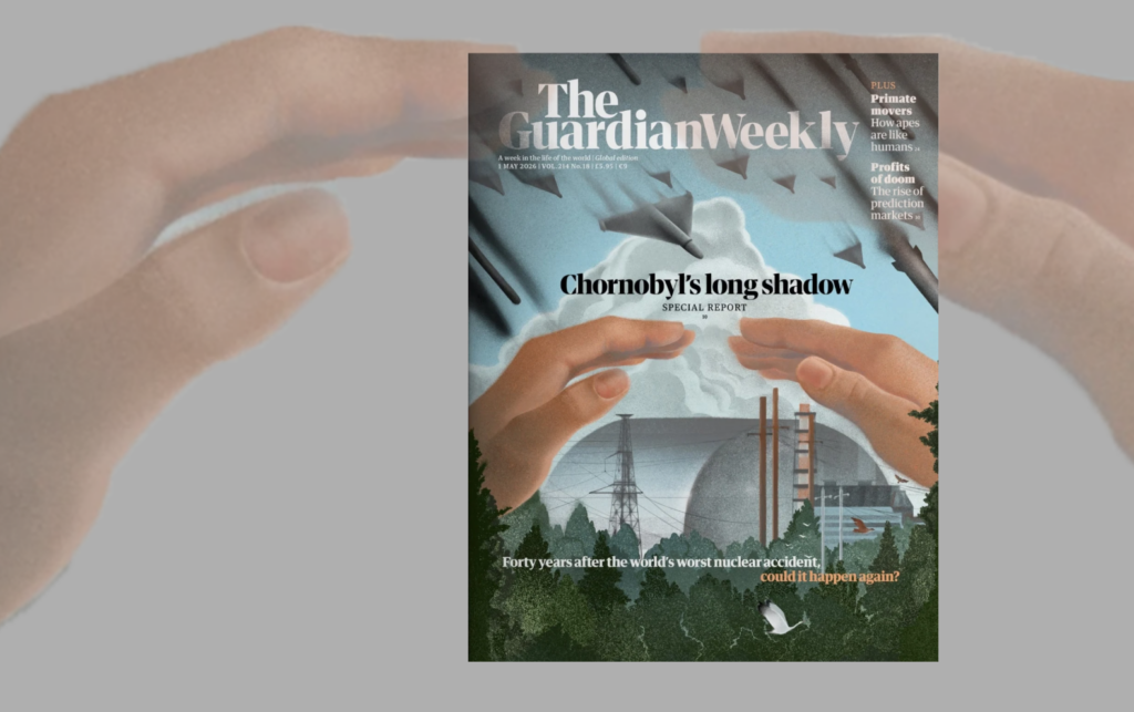 Українська ілюстраторка створила обкладинку для Guardian до 40-річчя Чорнобиля